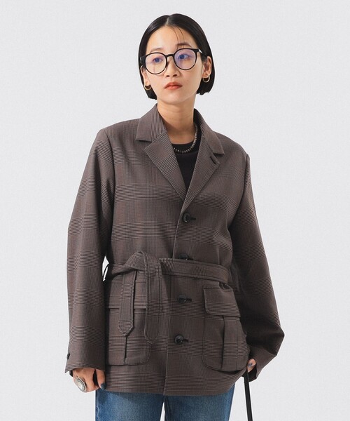 BEAMS BOY（ビームスボーイ）の「maturely / Viscose Asymme Jacket