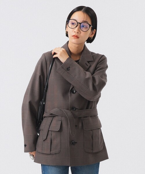 BEAMS BOY（ビームスボーイ）の「チェック シューティング ジャケット