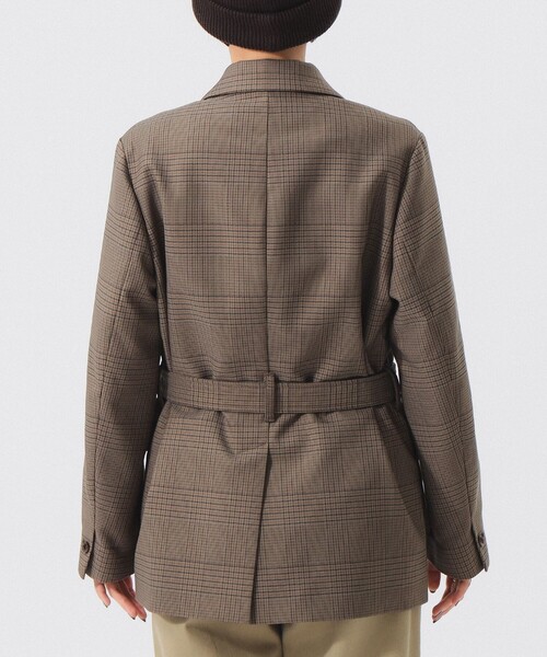セール】チェック シューティング ジャケット（テーラードジャケット