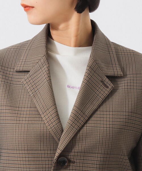 セール】チェック シューティング ジャケット（テーラードジャケット