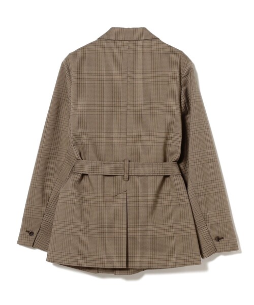 完売BEAMS BOY テーラードジャケット 　チェック ビッグ ジャケット美品 セール】チェック シューティング ジャケット（テーラードジャケット
