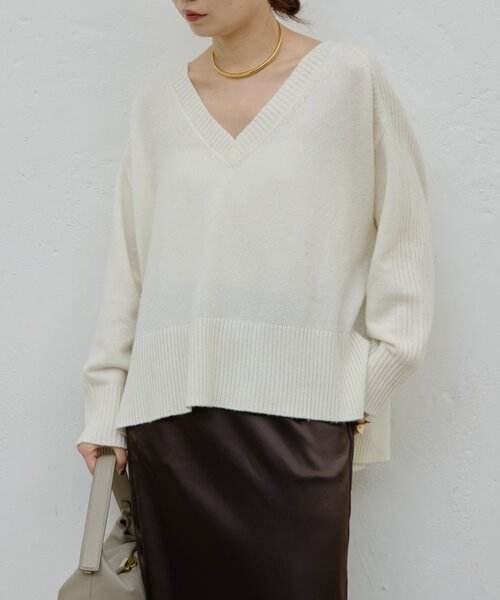 GALLARDAGALANTE（ガリャルダガランテ）の「【脱マンネリニット】【MANAKAコラボ】フードセットニット（ニット/セーター・レディース・チャコールグレー/イエロー/オフホワイト/ブラック/ブルー/ベージュ・FREE）」の8枚目の写真