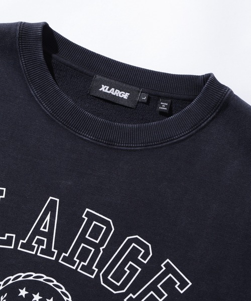 XLARGE（エクストララージ）の「COLLEGE LOGO CREWNECK SWEATSHIRT（スウェット・メンズ・ブラック/ベージュ/アッシュ・S/M/L/XL）」の14枚目の写真