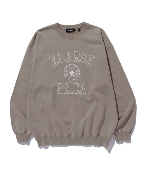 XLARGE（エクストララージ）の「COLLEGE LOGO CREWNECK SWEATSHIRT（スウェット・メンズ・ブラック/ベージュ/アッシュ・S/M/L/XL）」の18枚目の写真
