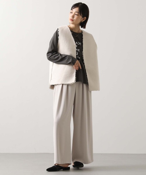 Gready Brilliant（グレディブリリアン）の「重ね箔ロゴT（Tシャツ/カットソー・レディース・チャコールグレー/オフホワイト・38）」の13枚目の写真