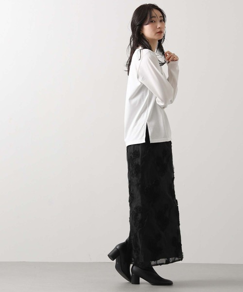 Gready Brilliant（グレディブリリアン）の「重ね箔ロゴT（Tシャツ/カットソー・レディース・チャコールグレー/オフホワイト・38）」の19枚目の写真