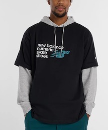 new balance/ニューバランス 半袖 Tシャツ ヌメリック ストックドロゴ グラフィック Numeric Stacked Graphic T-Shirt MT53705