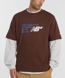 new balance/ニューバランス 半袖 Tシャツ ヌメリック ストックドロゴ グラフィック Numeric Stacked Graphic T-Shirt MT53705