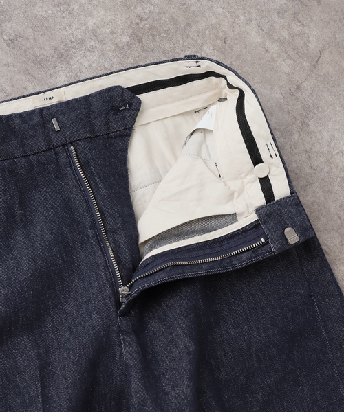 セール】ステディーデニムワイドレッグスラックス（デニムパンツ