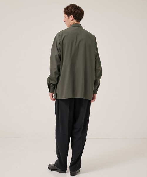 RAINMAKER（レインメーカー）の「【RAINMAKER/レインメーカー】別注 MERANGE TWILL MILITARY DOUGI PANTS（スラックス・メンズ・ブラック・FREE）」の4枚目の写真