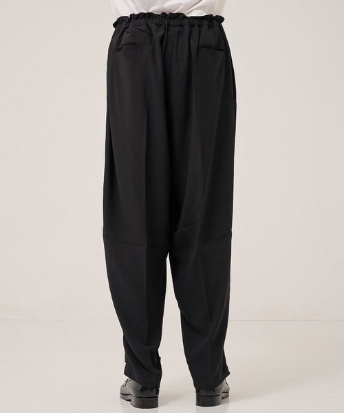 RAINMAKER（レインメーカー）の「【RAINMAKER/レインメーカー】別注 MERANGE TWILL MILITARY DOUGI PANTS（スラックス・メンズ・ブラック・FREE）」の7枚目の写真