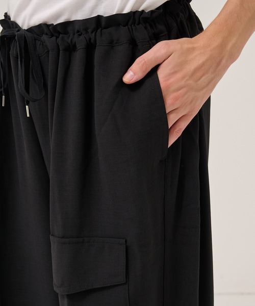 RAINMAKER（レインメーカー）の「【RAINMAKER/レインメーカー】別注 MERANGE TWILL MILITARY DOUGI PANTS（スラックス・メンズ・ブラック・FREE）」の8枚目の写真