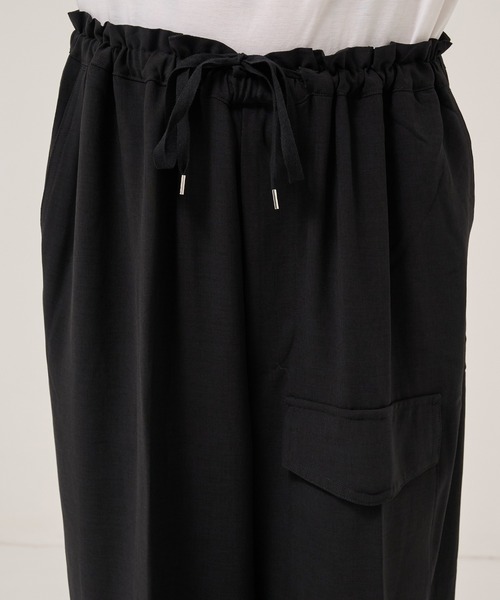 RAINMAKER（レインメーカー）の「【RAINMAKER/レインメーカー】別注 MERANGE TWILL MILITARY DOUGI PANTS（スラックス・メンズ・ブラック・FREE）」の10枚目の写真