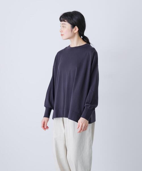 かぐれ（カグレ）の「ウールハイゲージクルーネック（ニット/セーター・レディース・ブラック/チャコールグレー・FREE）」の10枚目の写真