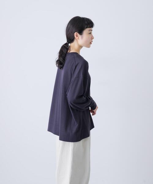 かぐれ（カグレ）の「ウールハイゲージクルーネック（ニット/セーター・レディース・ブラック/チャコールグレー・FREE）」の12枚目の写真