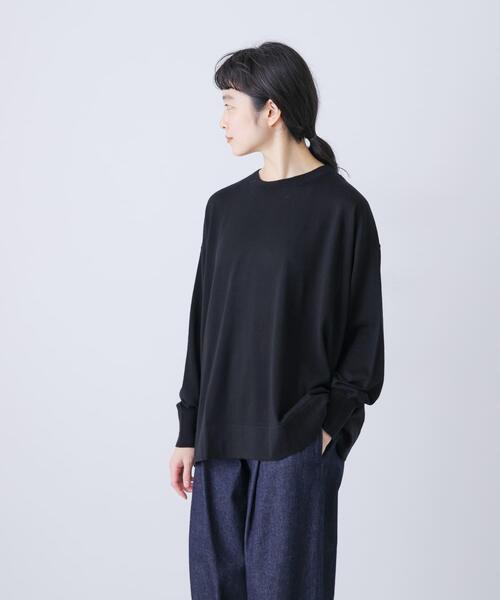 かぐれ（カグレ）の「ウールハイゲージクルーネック（ニット/セーター・レディース・ブラック/チャコールグレー・FREE）」の20枚目の写真