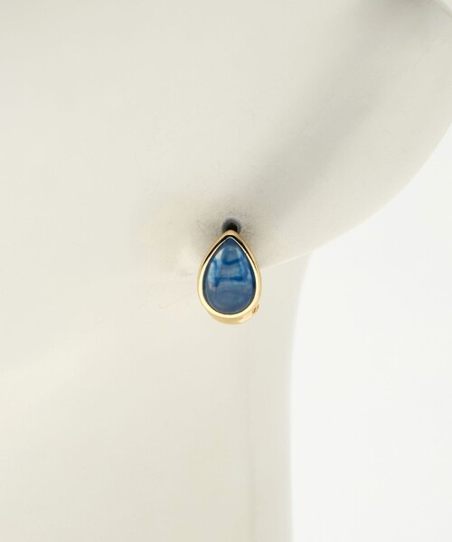 green label relaxing（グリーンレーベルリラクシング）の「クリア シズク メタルフレーム ピアス 2（ピアス（両耳用）・レディース・ナチュラル/ブラウン系/ロイヤルブルー・FREE）」の8枚目の写真