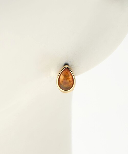 green label relaxing（グリーンレーベルリラクシング）の「クリア シズク メタルフレーム ピアス 2（ピアス（両耳用）・レディース・ナチュラル/ブラウン系/ロイヤルブルー・FREE）」の12枚目の写真