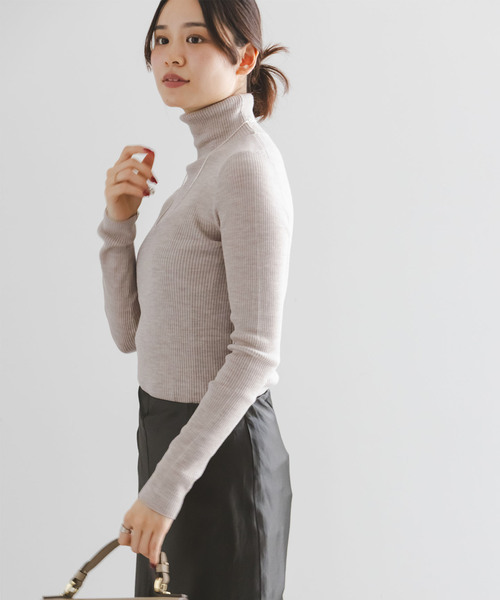 セール】《追加》リブタートルネックニット（ニット/セーター）｜NOBLE