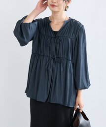 RIVE DROITE | 【2WAY仕様】ギャザーストリングツイルブラウス(シャツ/ブラウス)
