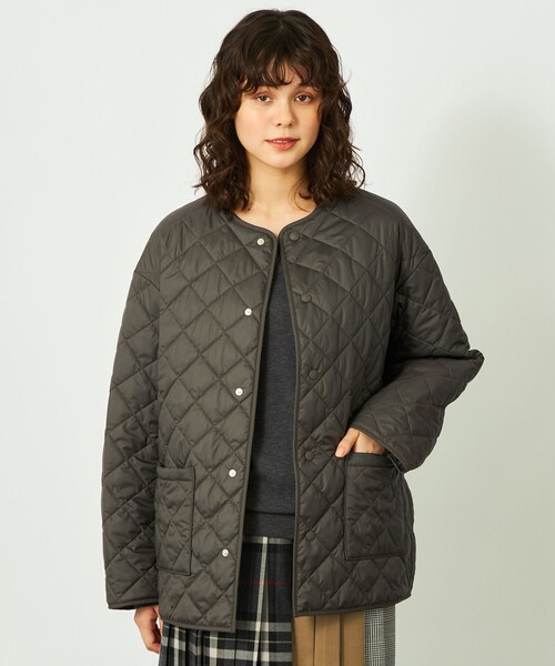 MACKINTOSH PHILOSOPHY（ﾏｯｷﾝﾄｯｼｭ ﾌｨﾛｿﾌｨｰ）の「GREY LABEL 【FELTON(フェルトン)】（ブルゾン・レディース・ブラック/グリーン系その他4/オフホワイト・2/6）」の3枚目の写真