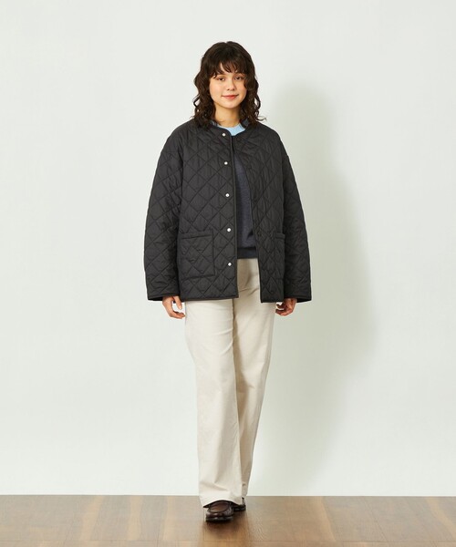 MACKINTOSH PHILOSOPHY（ﾏｯｷﾝﾄｯｼｭ ﾌｨﾛｿﾌｨｰ）の「GREY LABEL 【FELTON(フェルトン)】（ブルゾン・レディース・ブラック/グリーン系その他4/オフホワイト・2/6）」の5枚目の写真