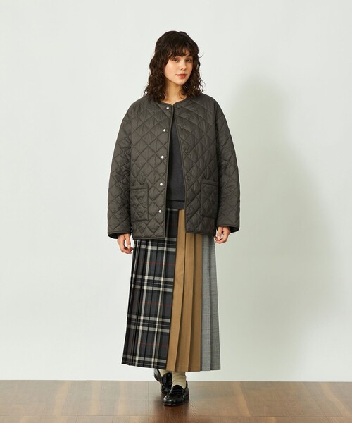 MACKINTOSH PHILOSOPHY（ﾏｯｷﾝﾄｯｼｭ ﾌｨﾛｿﾌｨｰ）の「GREY LABEL 【FELTON(フェルトン)】（ブルゾン・レディース・ブラック/グリーン系その他4/オフホワイト・2/6）」の6枚目の写真