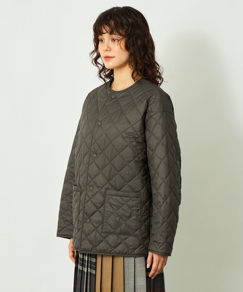 MACKINTOSH PHILOSOPHY（ﾏｯｷﾝﾄｯｼｭ ﾌｨﾛｿﾌｨｰ）の「GREY LABEL 【FELTON(フェルトン)】（ブルゾン・レディース・ブラック/グリーン系その他4/オフホワイト・2/6）」の8枚目の写真