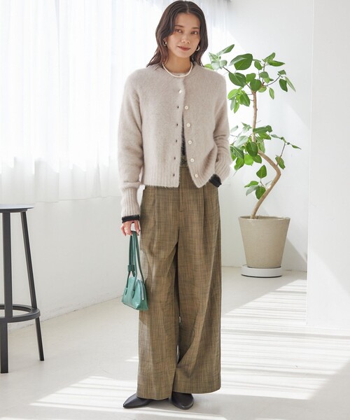 一部WEB限定】〈手洗い可能〉フォックス クルーネック ニット