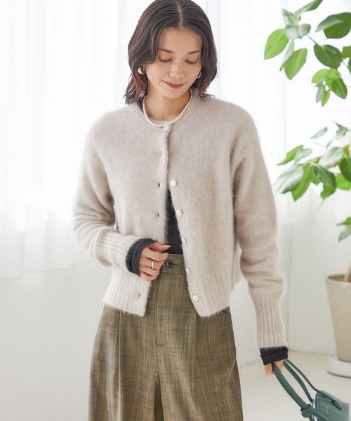 一部WEB限定】〈手洗い可能〉フォックス クルーネック ニット