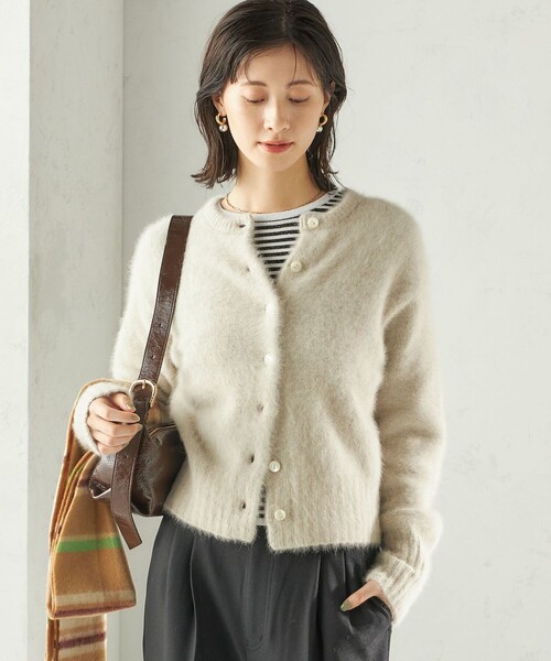 一部WEB限定】〈手洗い可能〉フォックス クルーネック ニット