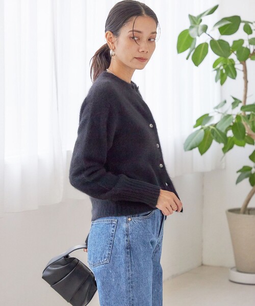 一部WEB限定】〈手洗い可能〉フォックス クルーネック ニット