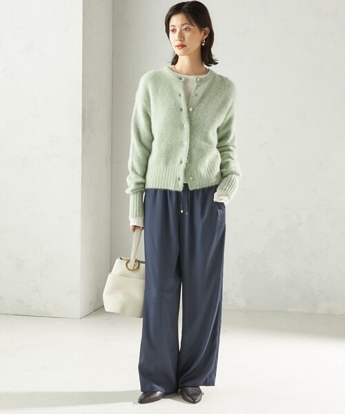 一部WEB限定】〈手洗い可能〉フォックス クルーネック ニット