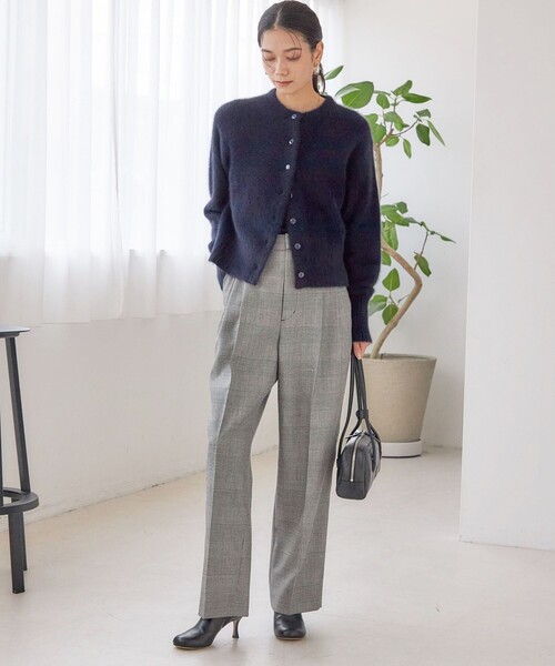 一部WEB限定】〈手洗い可能〉フォックス クルーネック ニット