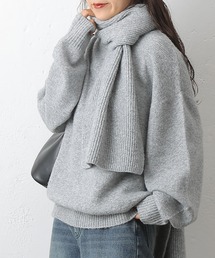 COLONY 2139 | マフラー付きクルーネックニット(ニット/セーター)