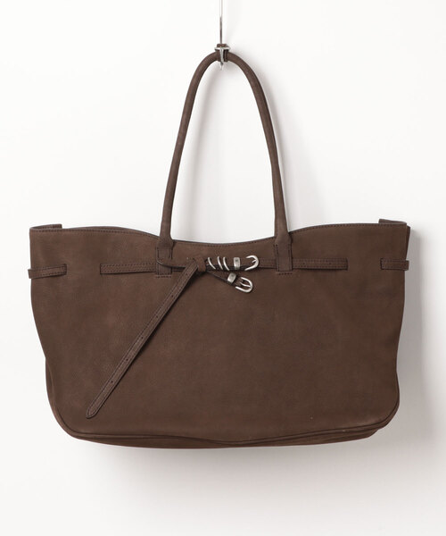 Scrap Book（スクラップブック）の「【MARGESHERWOOD】GRANDMA BAG LARGE_hush nubuck（ショルダーバッグ・レディース・ブラウン・FREE）」の9枚目の写真