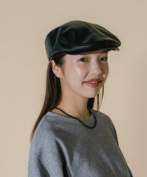 JEANASIS | 【フィー企画】レザーハンチング/599705(ハンチング/ベレー帽)