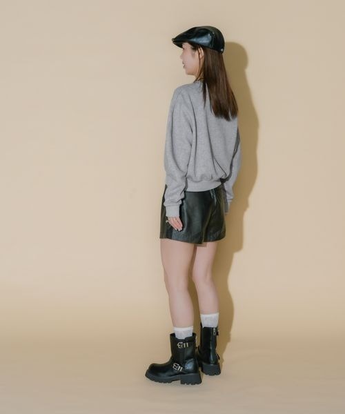 JEANASIS(ジーナシス)の「【フィー企画】レザーハンチング/599705(ハンチング/ベレー帽・レディース・ブラック/ブラウン・FREE)」の11枚目の写真