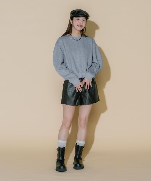 JEANASIS(ジーナシス)の「【フィー企画】レザーハンチング/599705(ハンチング/ベレー帽・レディース・ブラック/ブラウン・FREE)」の10枚目の写真