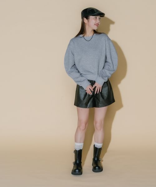 JEANASIS(ジーナシス)の「【フィー企画】レザーハンチング/599705(ハンチング/ベレー帽・レディース・ブラック/ブラウン・FREE)」の12枚目の写真