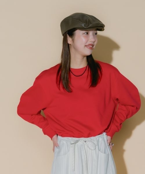 JEANASIS(ジーナシス)の「【フィー企画】レザーハンチング/599705(ハンチング/ベレー帽・レディース・ブラック/ブラウン・FREE)」の15枚目の写真