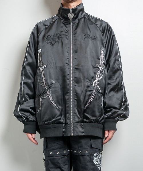 ss15 Blackmeans 般若心経スカジャン size3 blackmeans 般若心経スカジャン