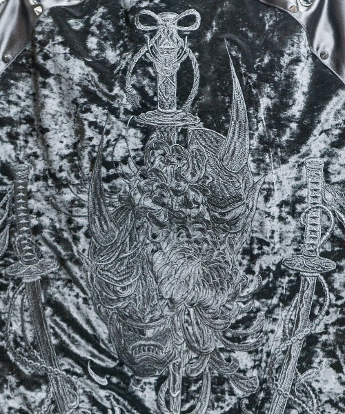 HANNYA(はんにゃ)般若 和柄刺繍 オーバーサイズ スカジャン