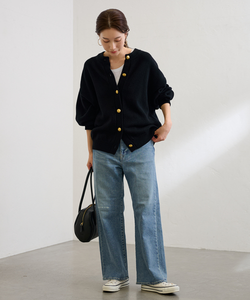 FRAMeWORK メタルボタン2WAYカーディガン FRAMeWORK（フレームワーク） カーディガン 「WEB限定追加」メタル