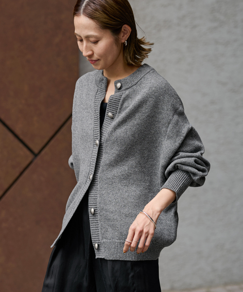 zeta.j  FRAMeWORK メタルボタン2wayカーディガン ≪WEB限定追加≫メタルボタン2WAYカーディガン（カーディガン