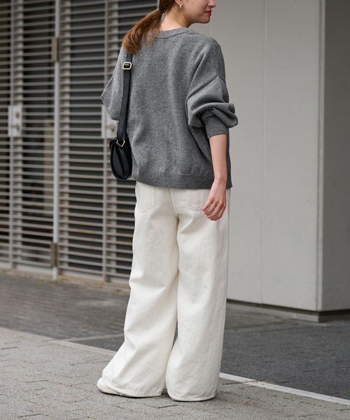 美品 FRAMeWORK フレームワーク メタルボタン2wayカーディガン 白 ≪WEB限定追加予約≫メタルボタン2WAYカーディガン