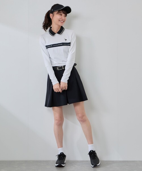 JUN&ROPE'（ジュンアンドロペ）の「ベアスムース 衿付きプルオーバー（Tシャツ/カットソー・レディース・ホワイト/ブラック/オリーブ・L/M/S）」の10枚目の写真