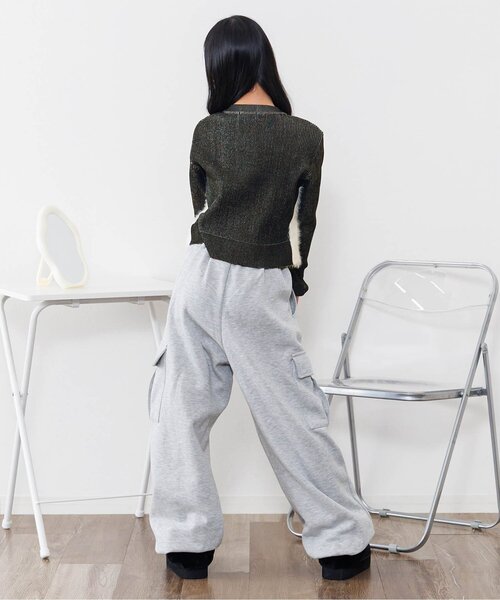 algy（アルジー）の「ピグメントライクジップニット（カーディガン/ボレロ・キッズ・ブラック/サックスブルー・XX-SMALL/X-SMALL/MEDIUM/SMALL）」の4枚目の写真