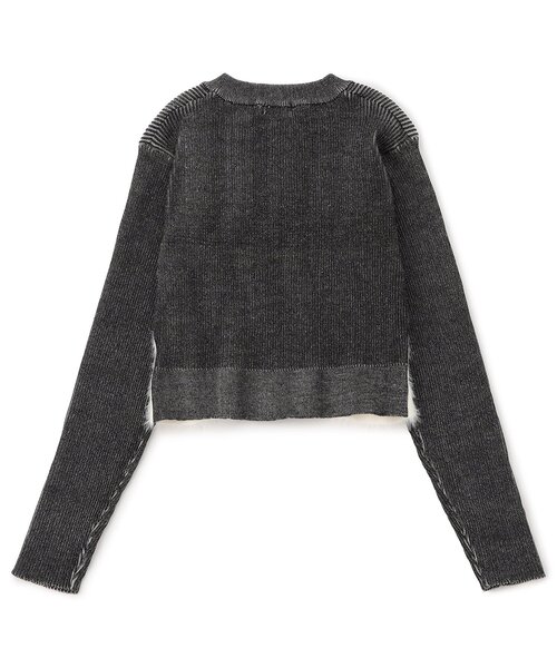 algy（アルジー）の「ピグメントライクジップニット（カーディガン/ボレロ・キッズ・ブラック/サックスブルー・XX-SMALL/X-SMALL/MEDIUM/SMALL）」の11枚目の写真