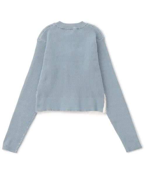 algy（アルジー）の「ピグメントライクジップニット（カーディガン/ボレロ・キッズ・ブラック/サックスブルー・XX-SMALL/X-SMALL/MEDIUM/SMALL）」の12枚目の写真